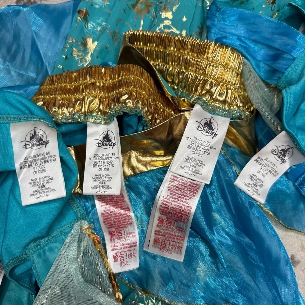 DISNEY Princess Jasmine 2 Piece Halloween Dress Up Costume